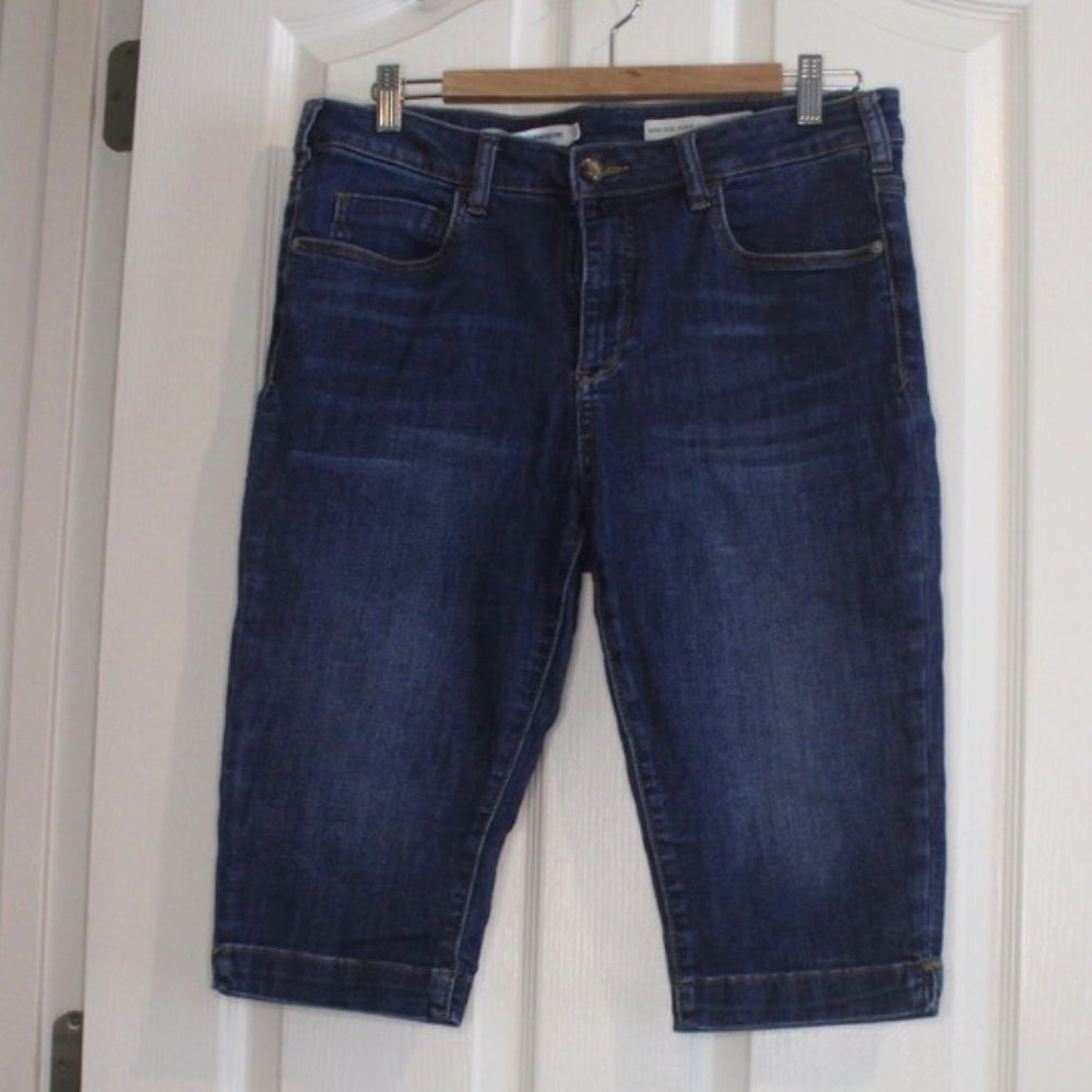 Pilcro and the Letterpress High Rise Denim Legging Capri Jeans (Size 31 Petite)